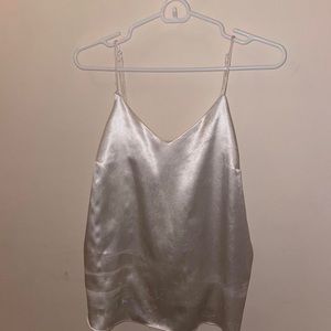 Satin tank top